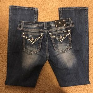 Miss Me - Diamond/Pearl Boot Cut (Size 31)